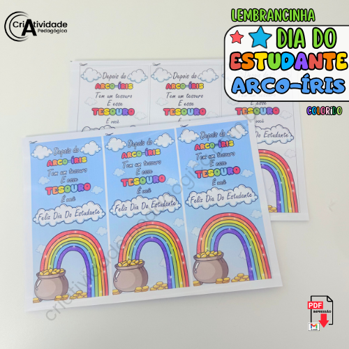 lembrancinha de arco iris