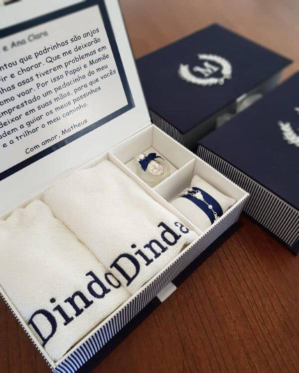lembrancinha de batizado para padrinhos