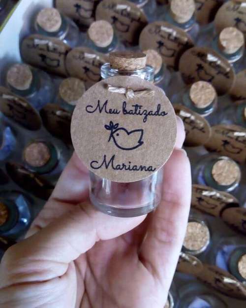 lembrancinha batizado anjinho vs mini terço