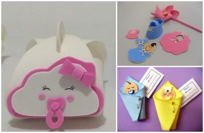 lembrancinha de bebe em eva