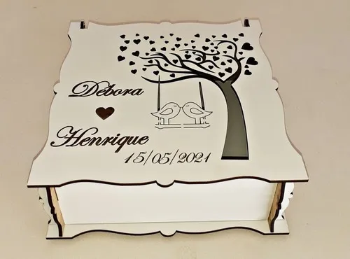 lembrancinha de casamento caixinha de mdf