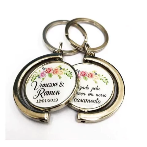 lembrancinha de casamento chaveiro