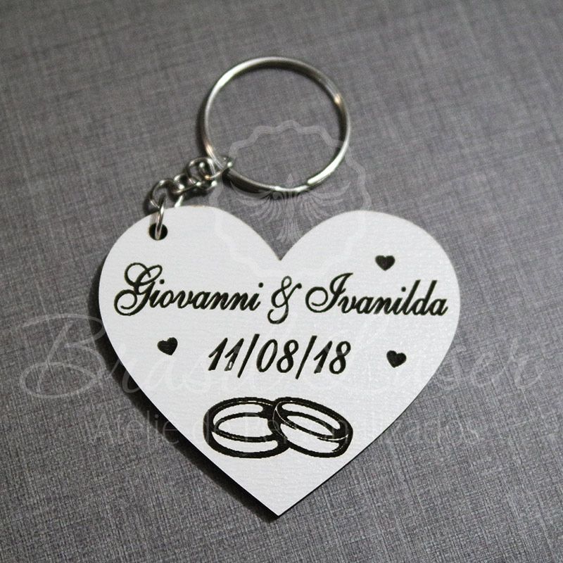 lembrancinha de casamento chaveiro