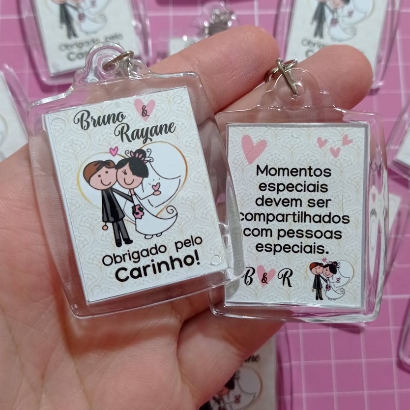 lembrancinha de casamento chaveiro