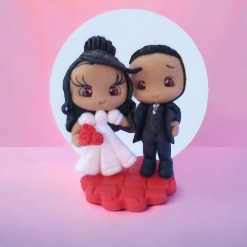 lembrancinha de casamento de biscuit