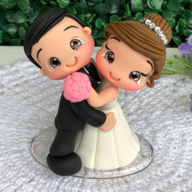 lembrancinha de casamento de biscuit