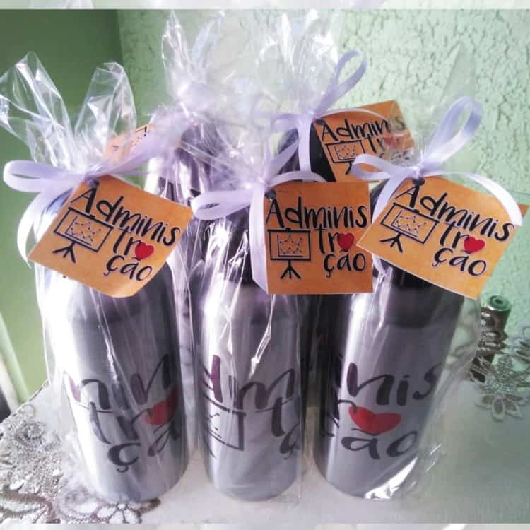 lembrancinha garrafinha formatura nutrição