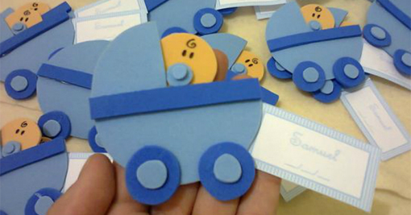 lembrancinha de maternidade em eva