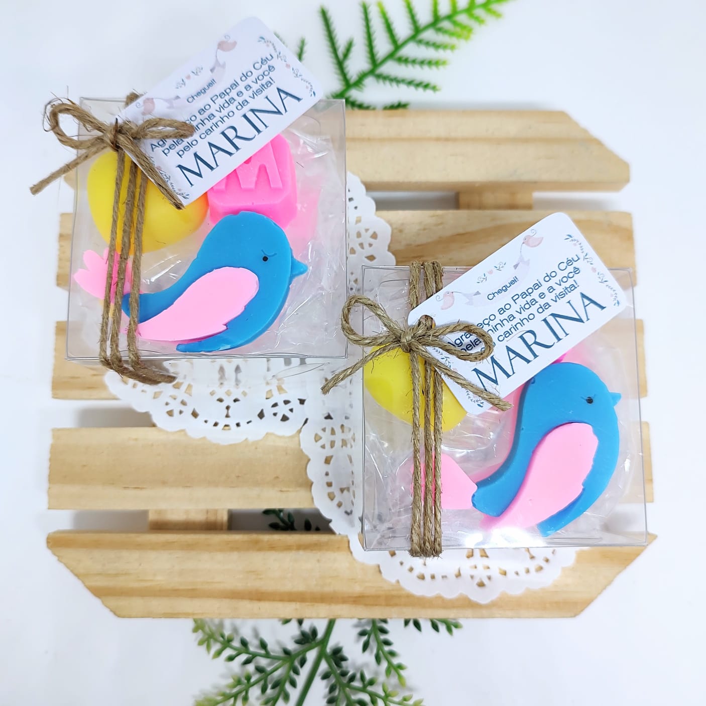 lembrancinha maternidade passarinho rústico