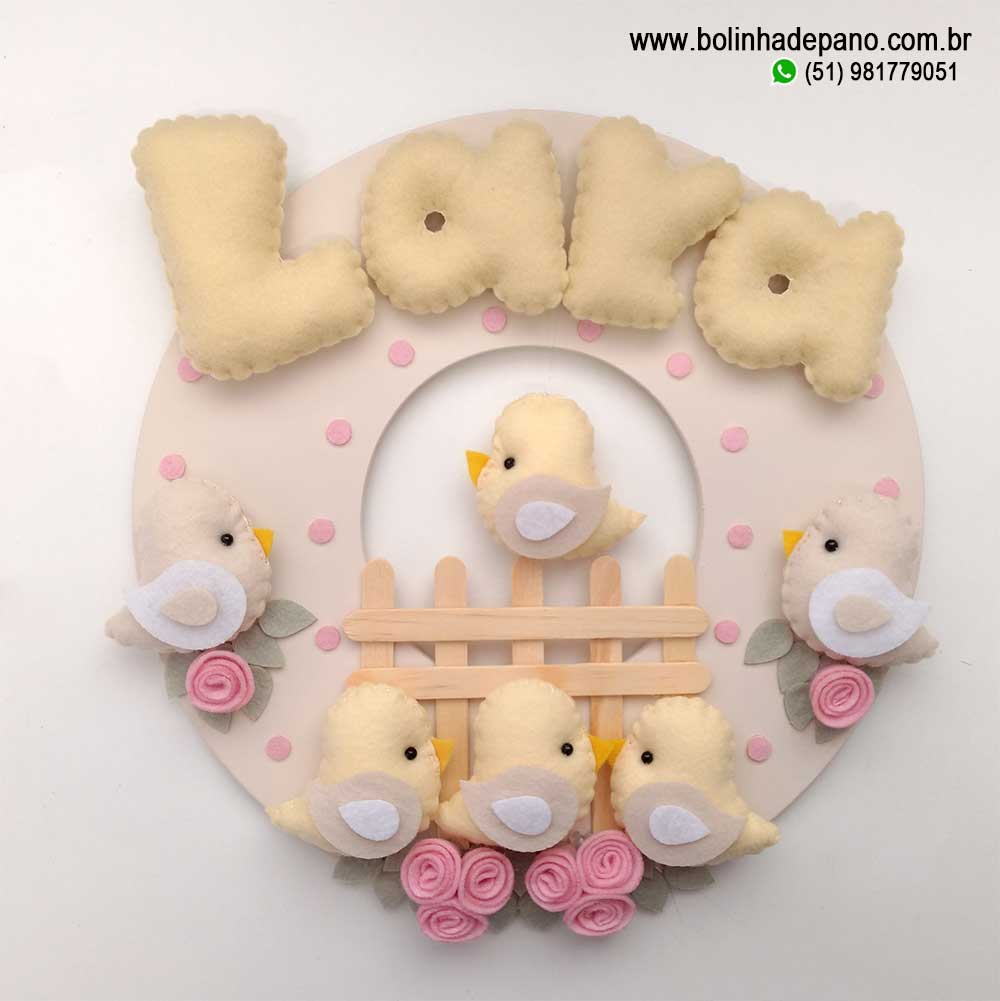 lembrancinha maternidade passarinho rústico