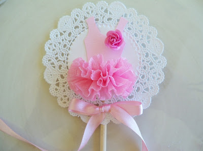 lembrancinha de mesa de bailarina