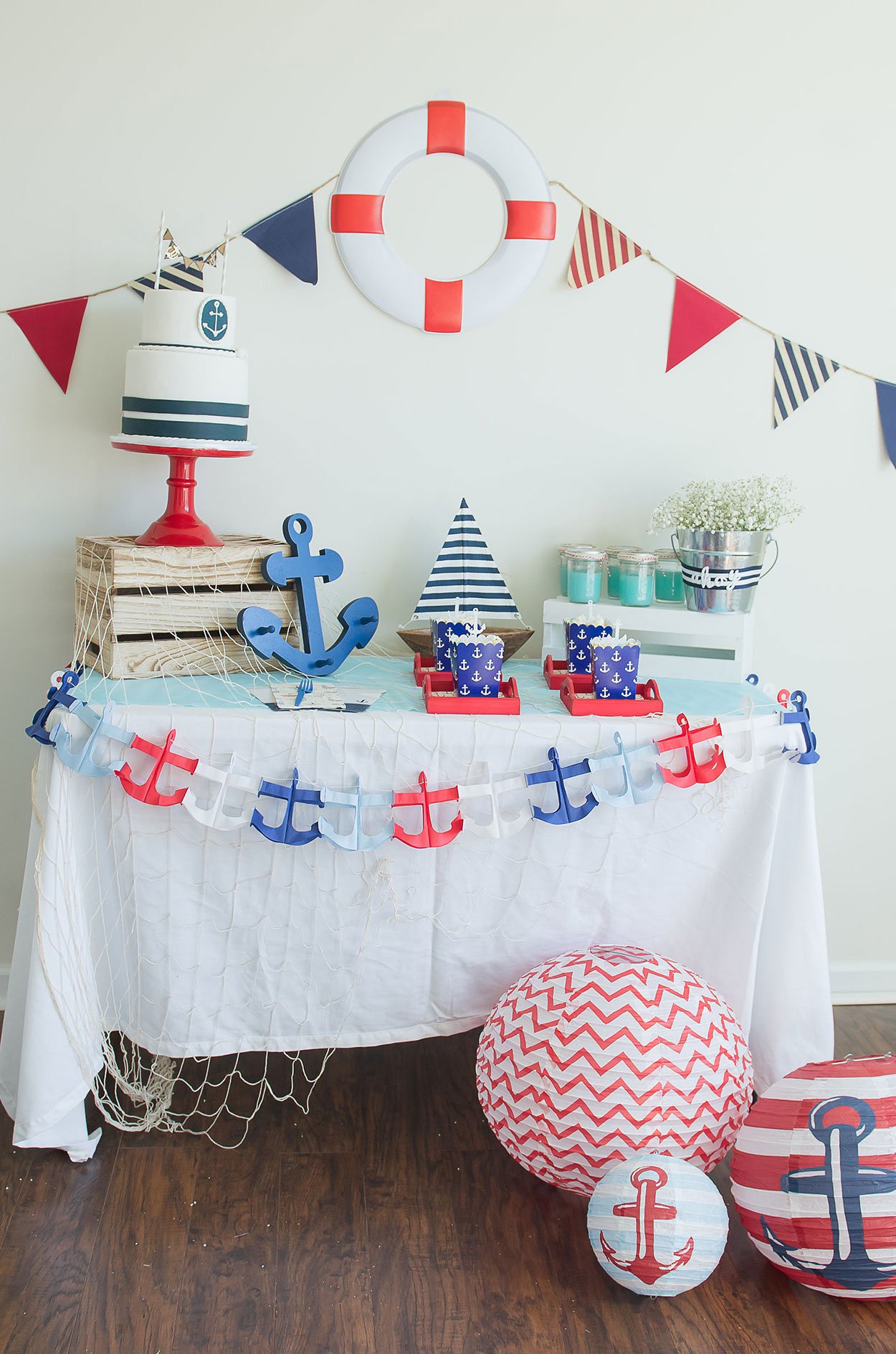 lembrancinha de mesa do marinheiro