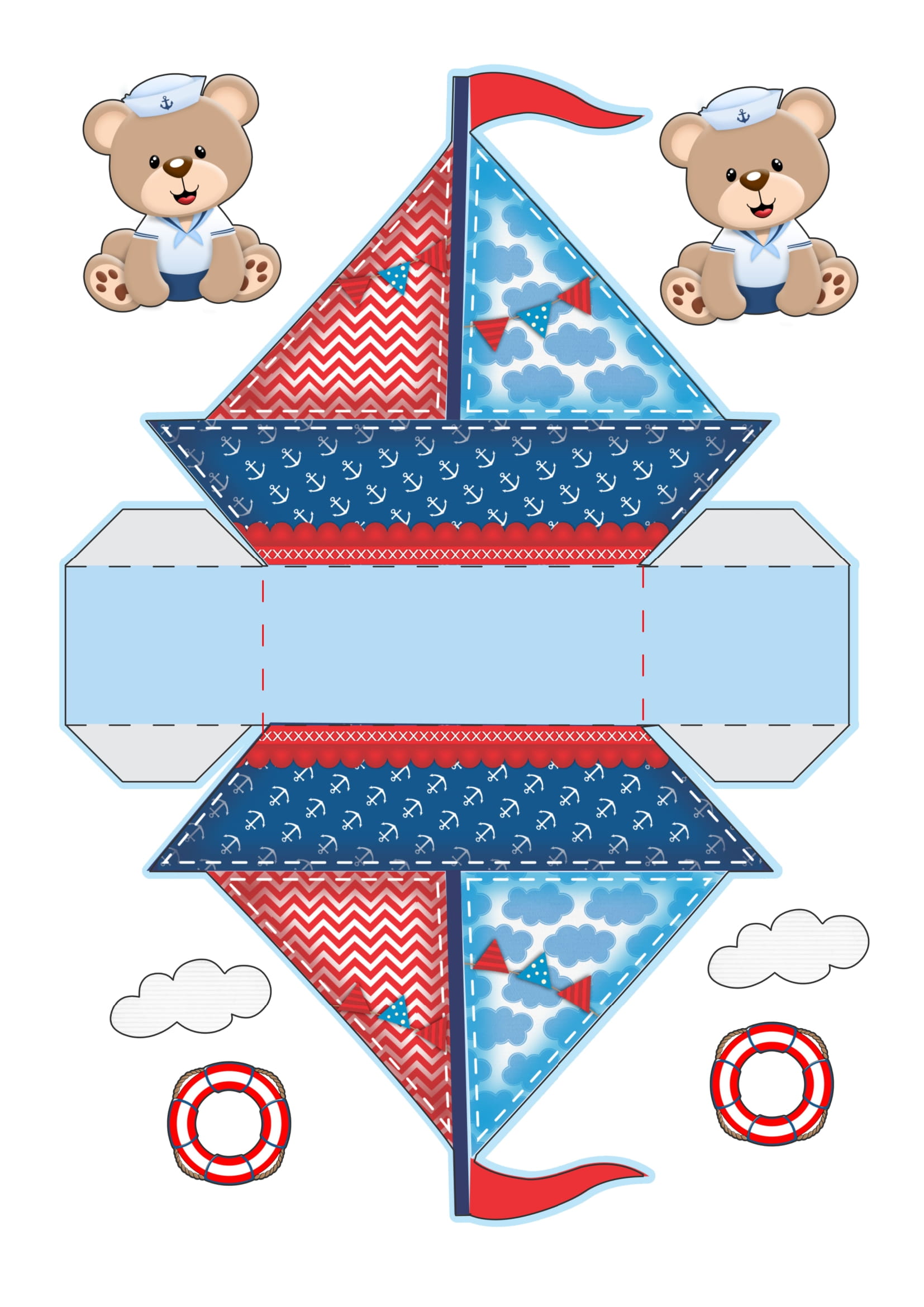 lembrancinha de mesa do marinheiro