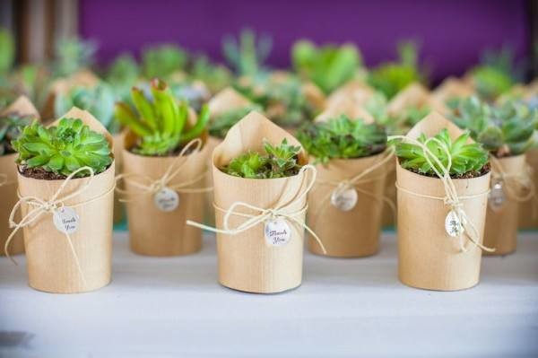 lembrancinha de mesa para casamento rústica