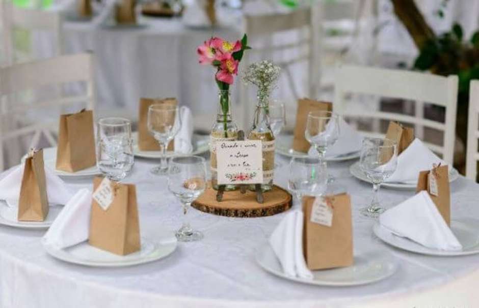 lembrancinha de mesa para casamento moderna