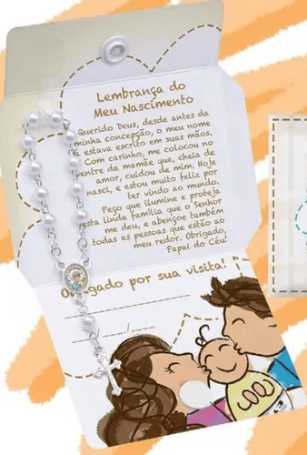 lembrancinha de nascimento DIY com mensagem