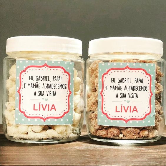 ideias de lembrancinhas para bebê com frase