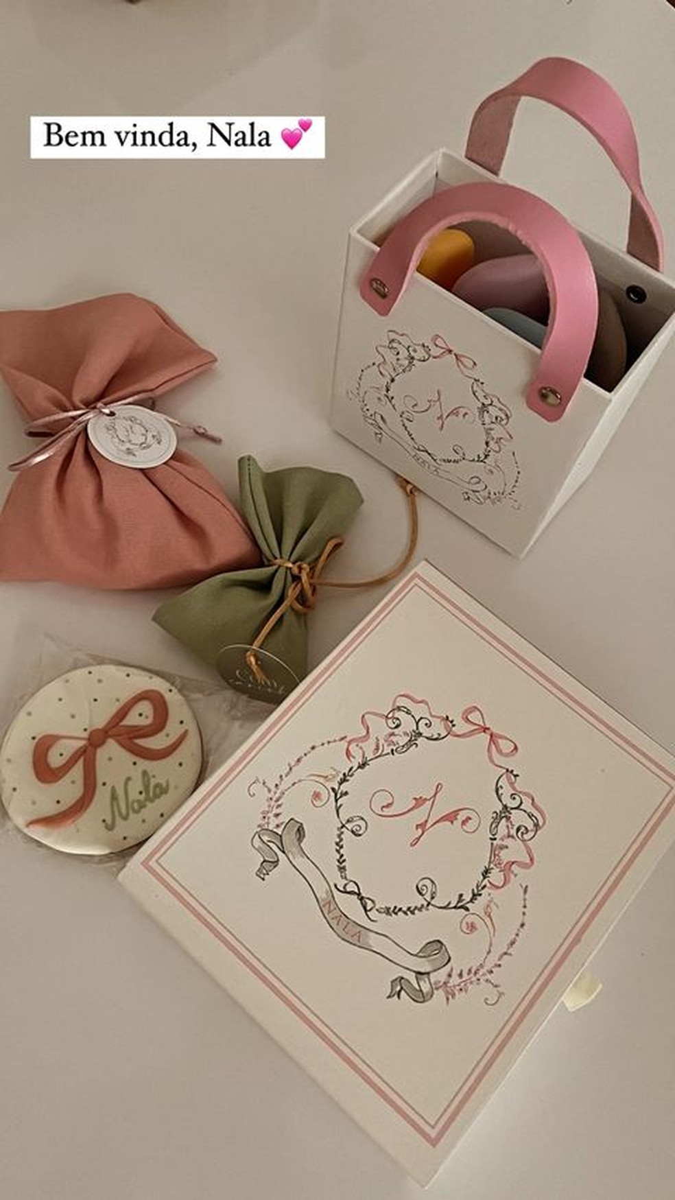 lembrancinha de nascimento de bebê