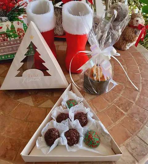 lembrancinha de natal comestível fácil