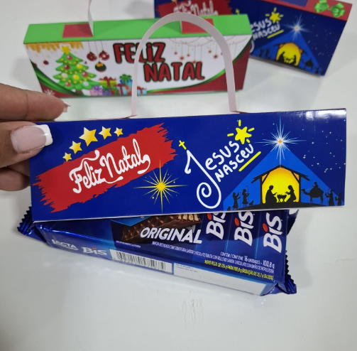 lembrancinha de natal com bis