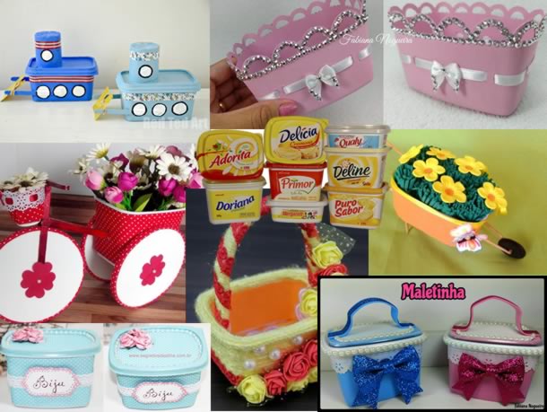 ideias de artesanato natal pote margarina