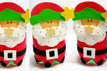 Como transformar caixas de leite em embalagens de presente natalinas