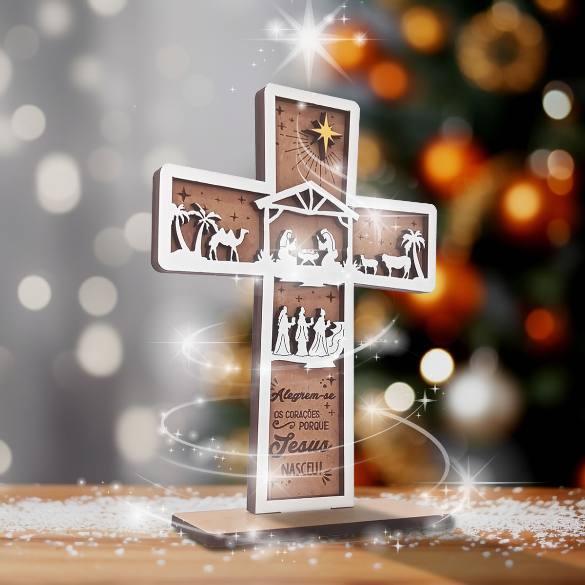 lembrancinha de natal com tema do nascimento de Jesus