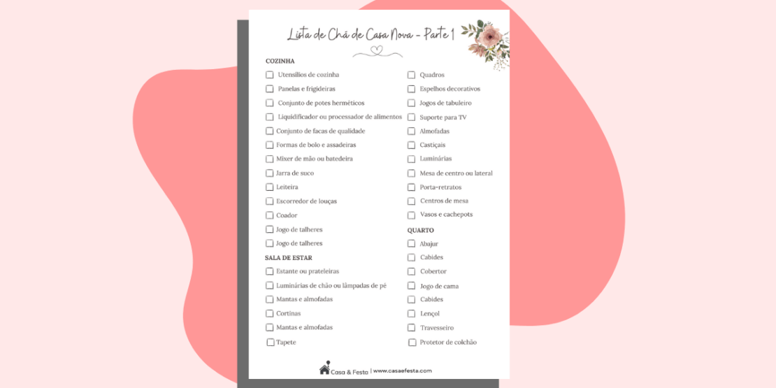 1. Chá de Cozinha: A Lista Definitiva de Presentes Essenciais
2. Utensílios de Cozinha Indispensáveis para o Seu Chá de Panela
3. Organização da Cozinha: Presentes Úteis para o Chá de Casa Nova
4. Eletroportáteis para o Chá de Cozinha: O Que Vale a Pena Pedir?
5. Têxteis e Acessórios: Detalhes que Fazem a Diferença no Chá de Panela