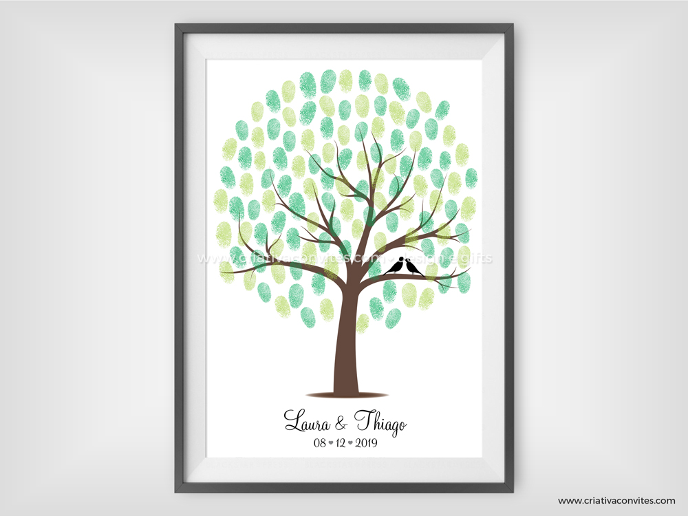 livro de assinaturas ou arvore de digitais