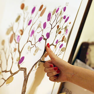 livro de assinaturas ou arvore de digitais