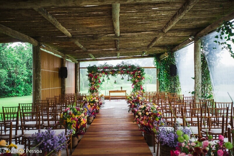 espaço de casamento com salão de festas