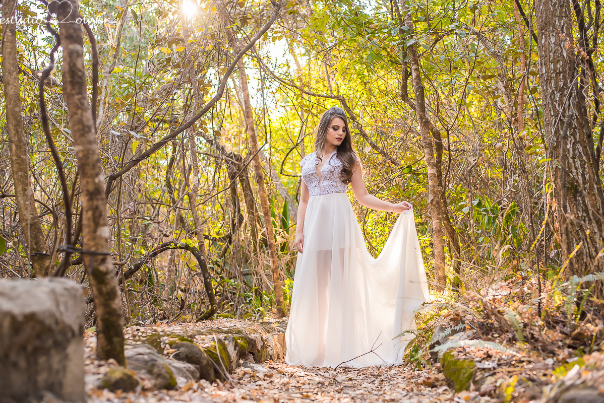 vestido para ensaio pré-casamento
