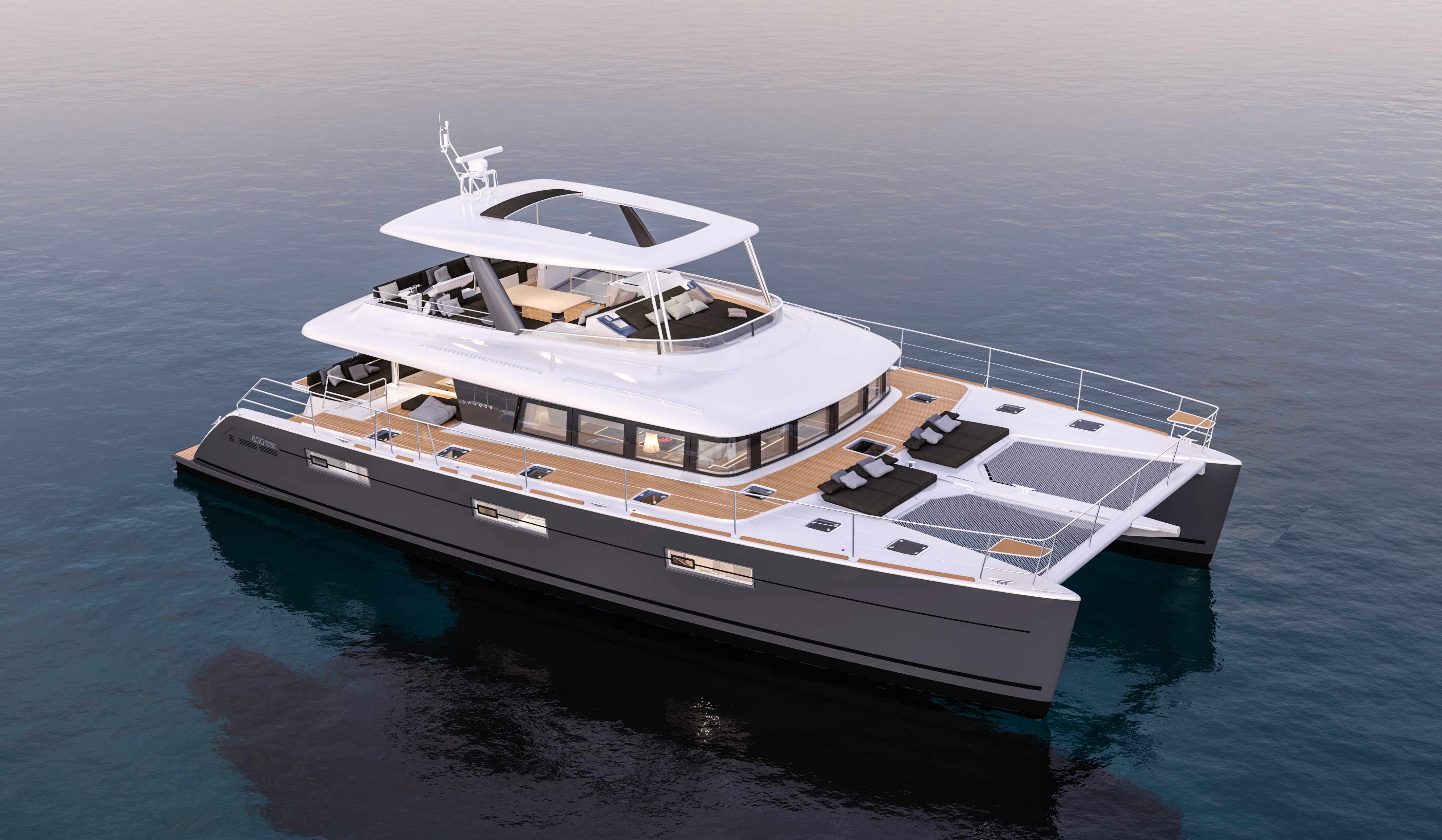 lua de mel em um veleiro