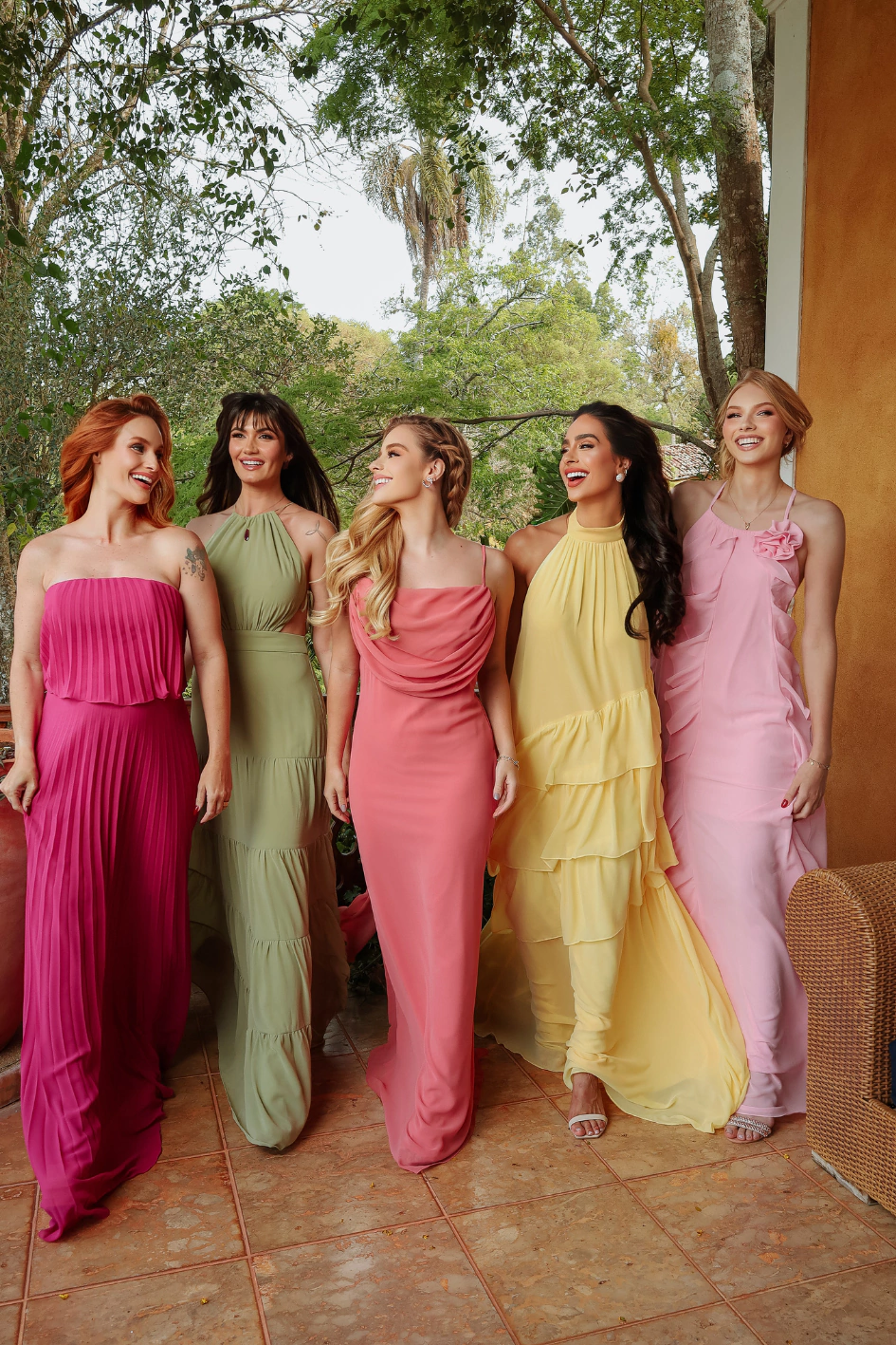 madrinhas com candy colors