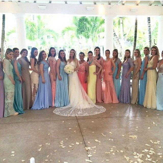 madrinhas com candy colors