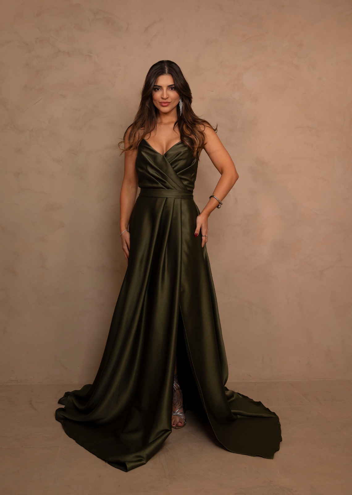 madrinhas de vestido verde