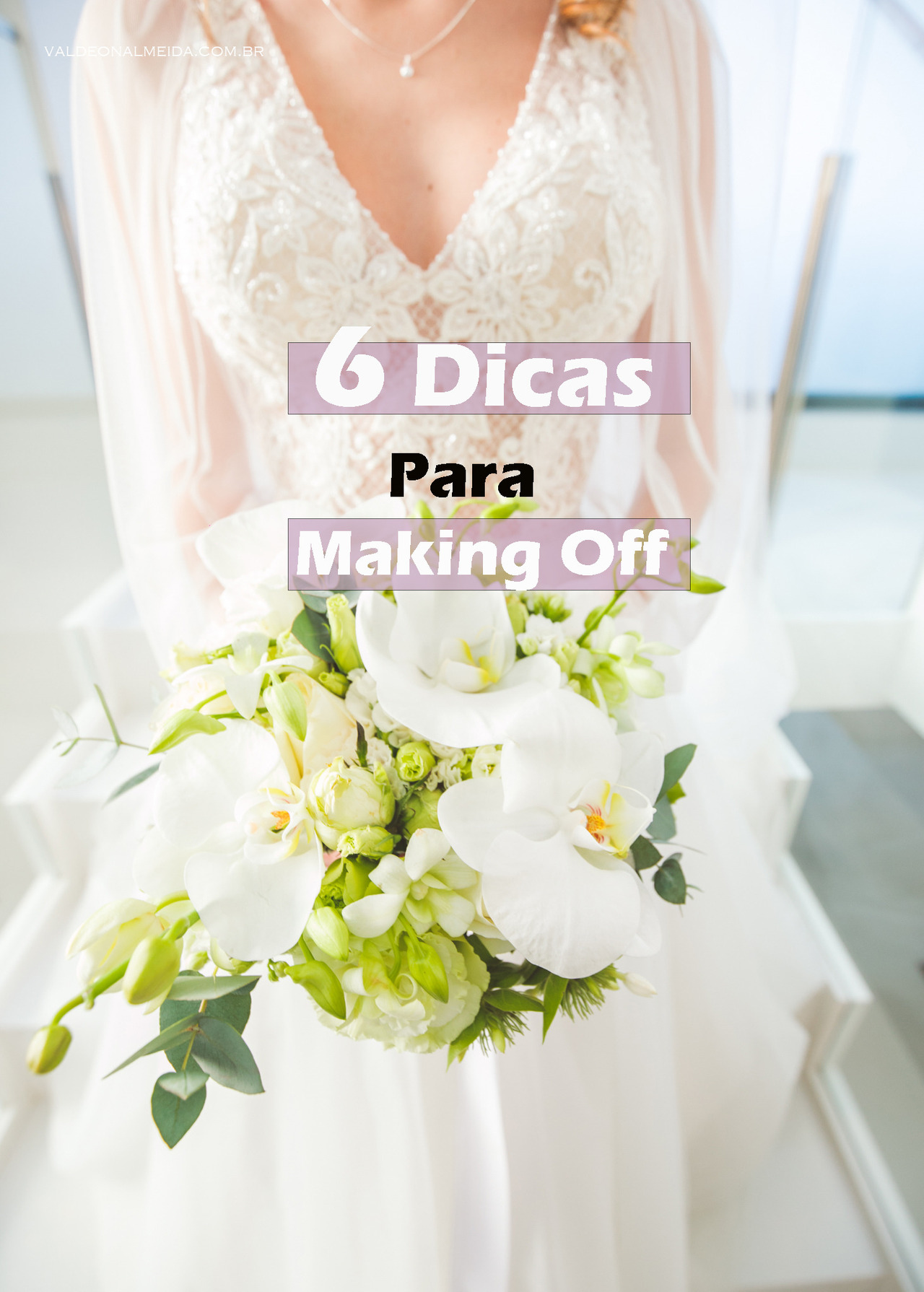 making of noiva com vestido de noiva