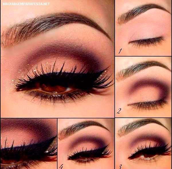 maquiagem para combinar com vestido classico