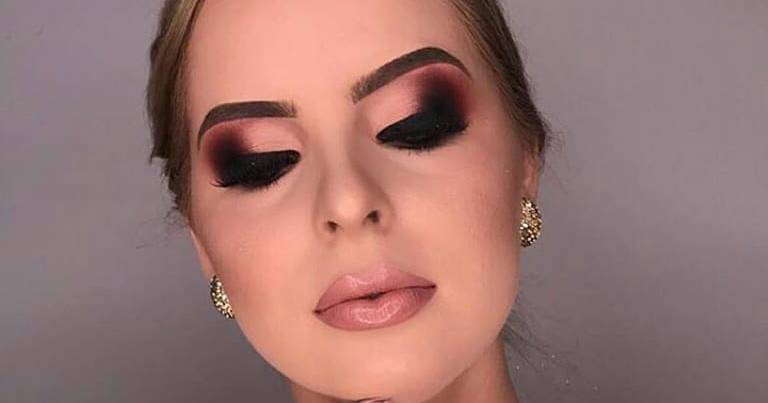 maquiagem para vestido clássico preto