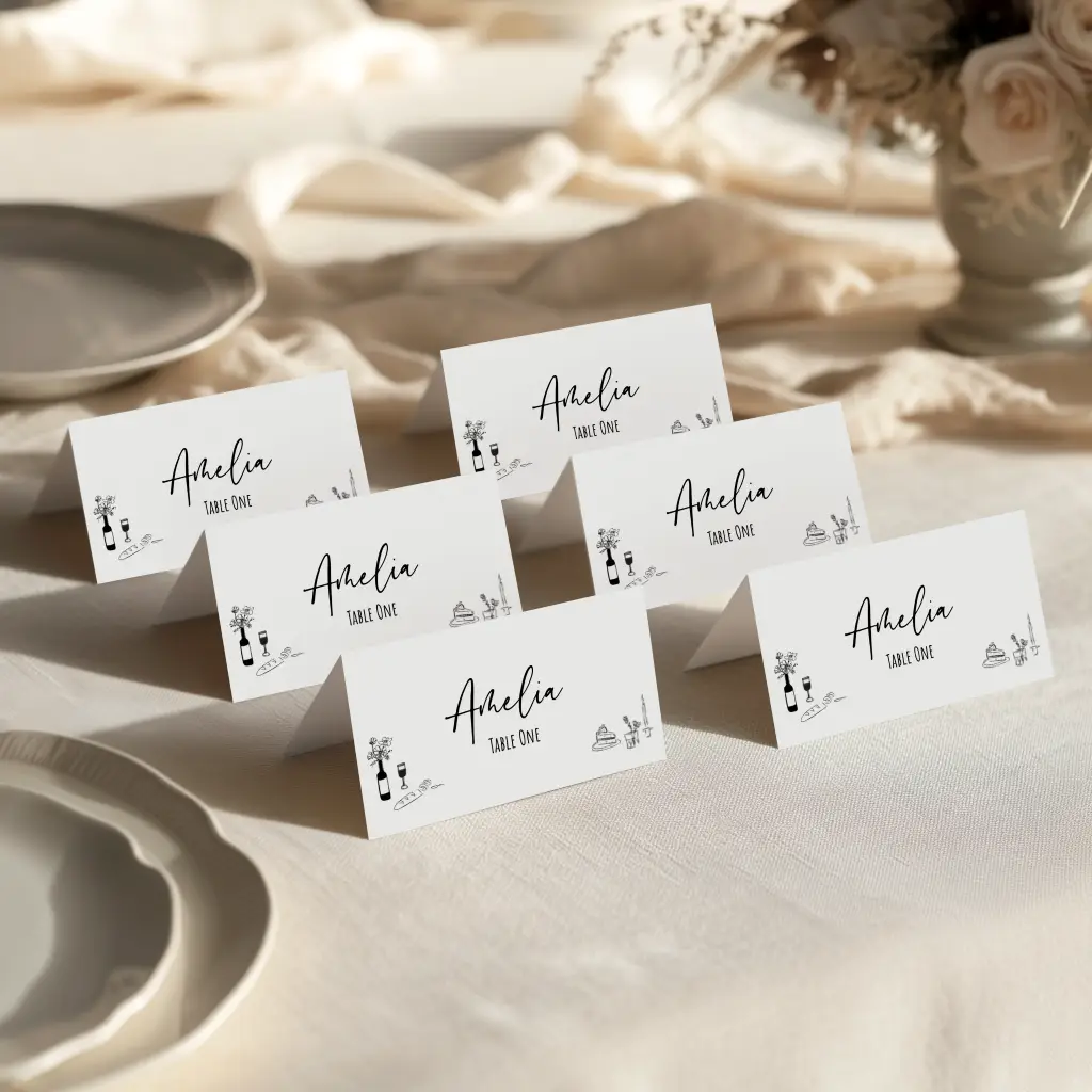 Place Cards para Casamento: Ideias e Tendências de 2024