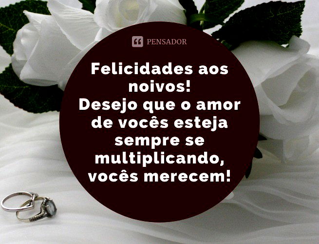 mensagem casamento noivos