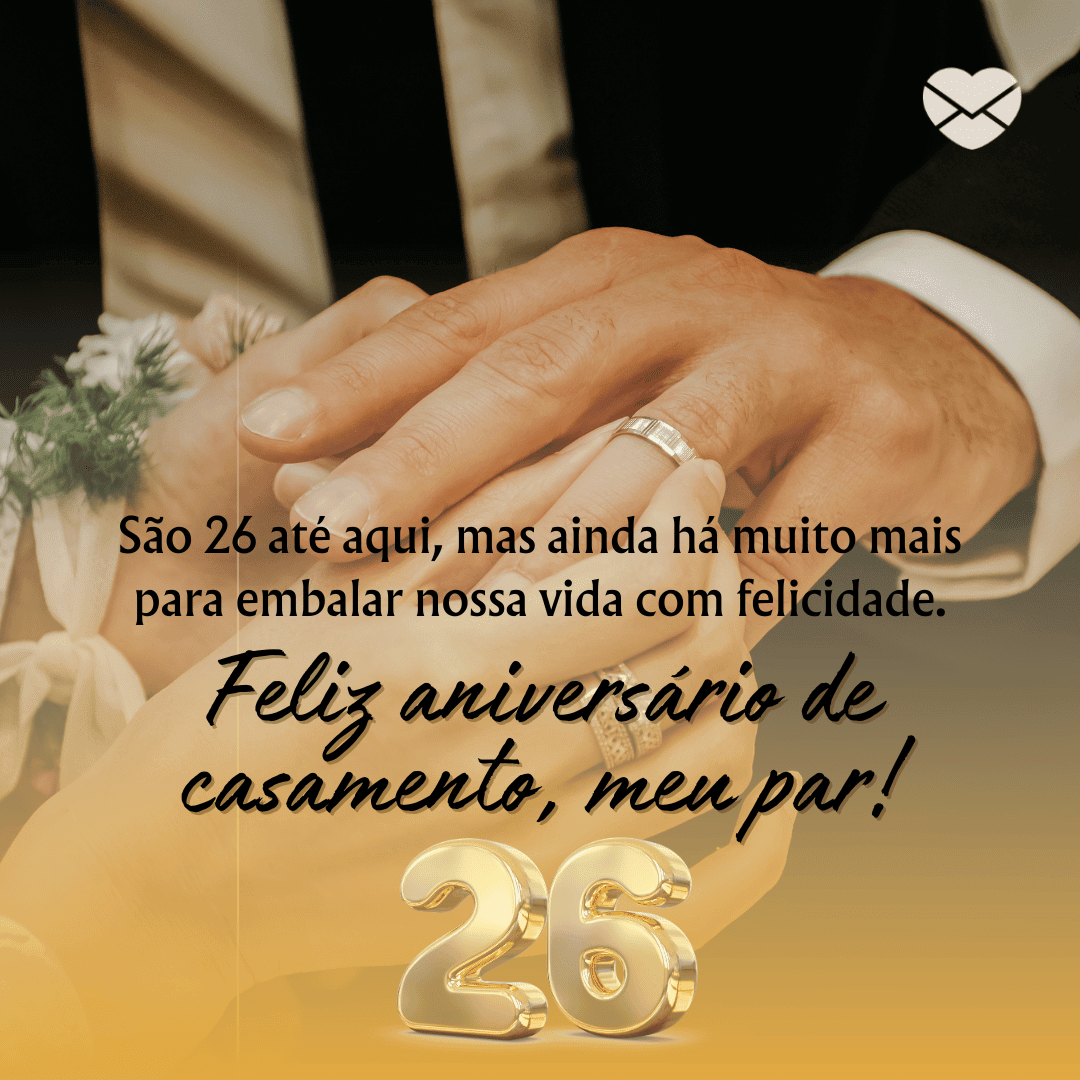 mensagens românticas de aniversário de casamento