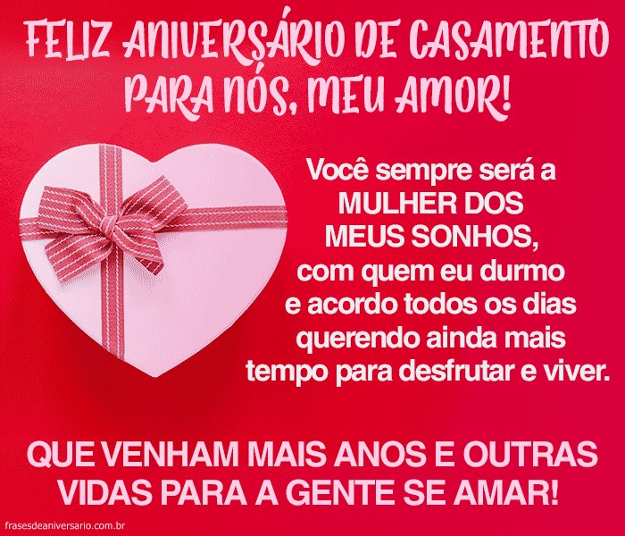 mensagem de aniversário de casamento para 1 ano