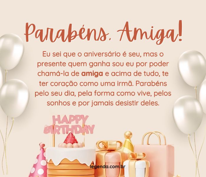 mensagem de aniversário de casamento para amiga