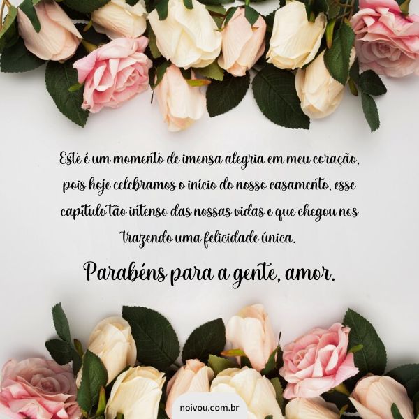 mensagem de aniversário de casamento para esposa
