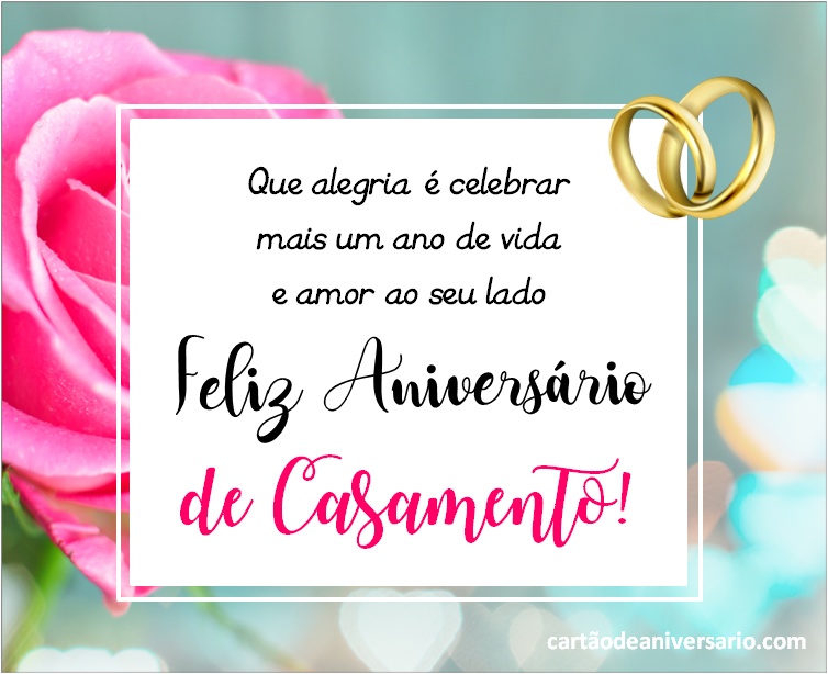 mensagem de aniversário de casamento curta