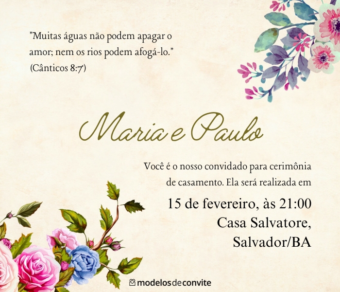 Como Escolher o Estilo de Mensagem Ideal para Seu Convite de Casamento