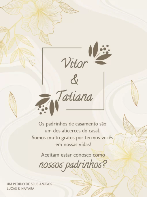 mensagens para padrinhos de casamento