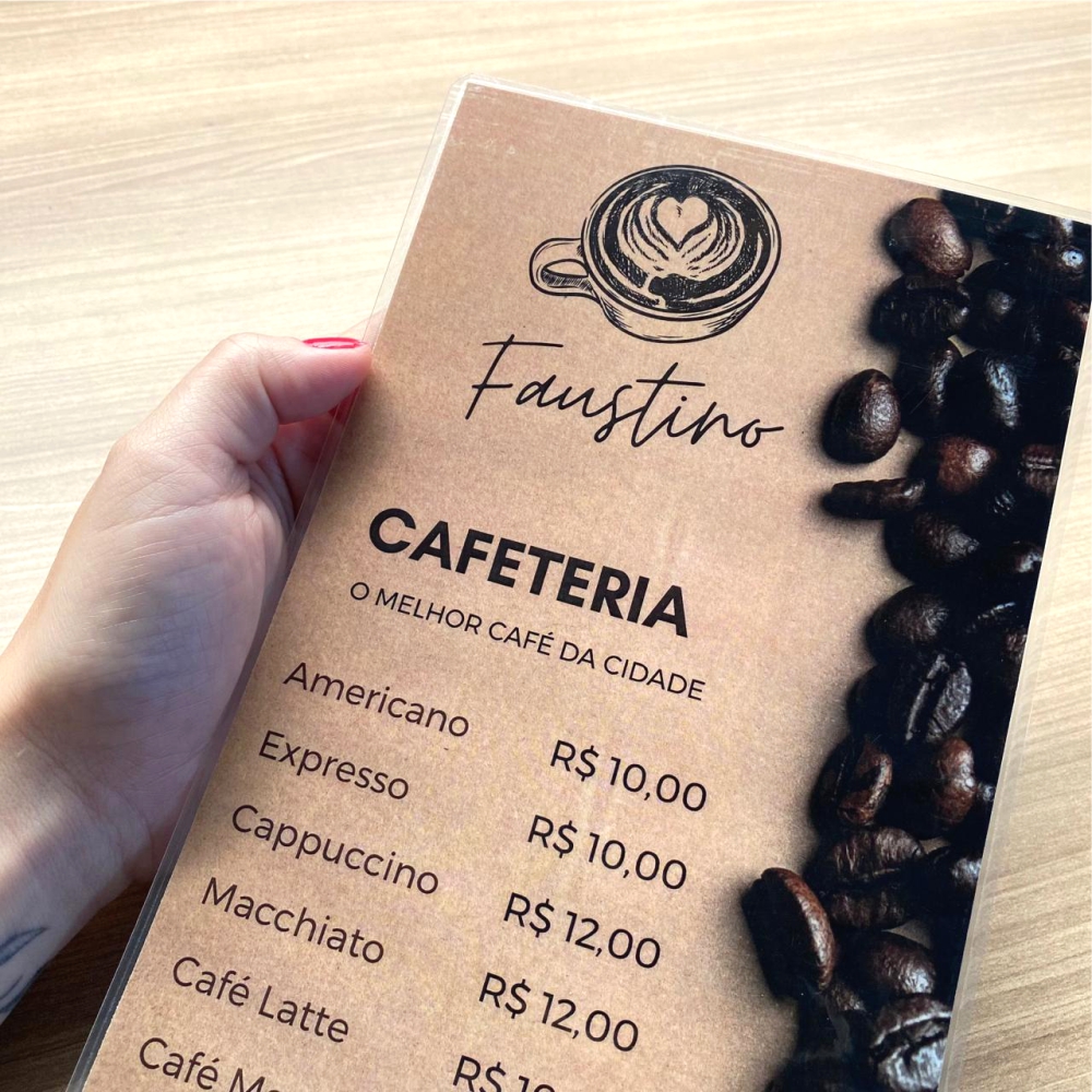 menus ou cardapios impressos