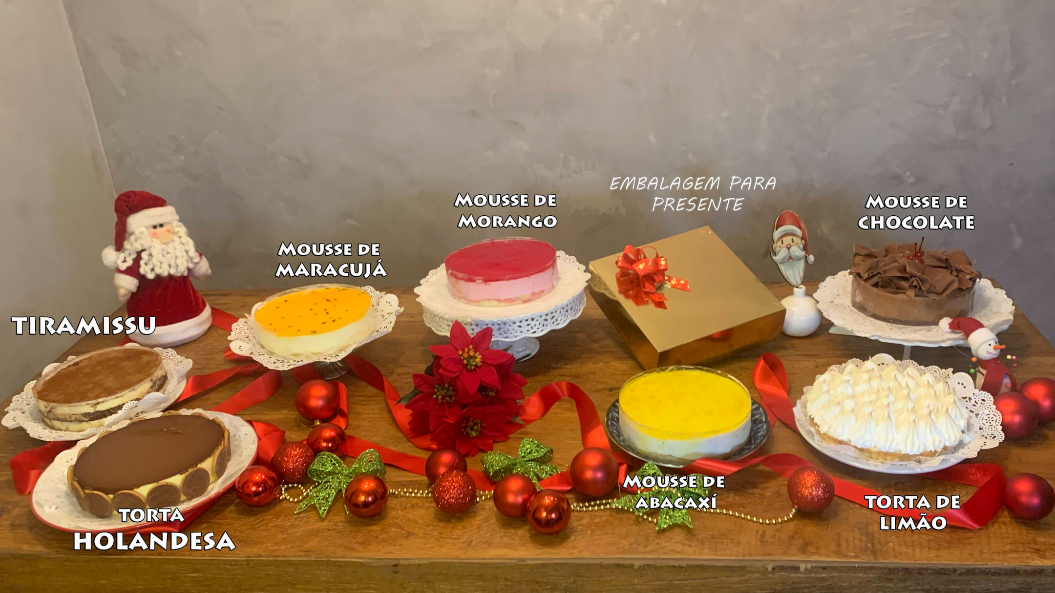 como montar uma mesa de sobremesas
